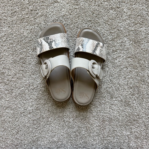 Sofft Shoes - Sofft Sandals with Snakeskin Accent
